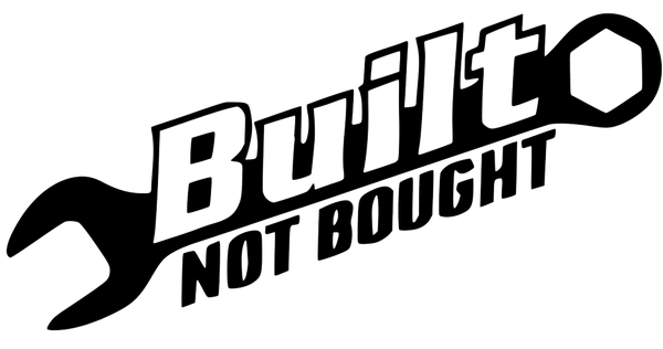 Built Not Bought Wrench Decal Sticker Built Not Bought Wrench Decal Sticker