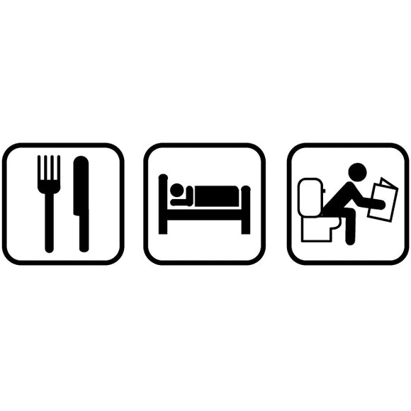 eat sleep symbol